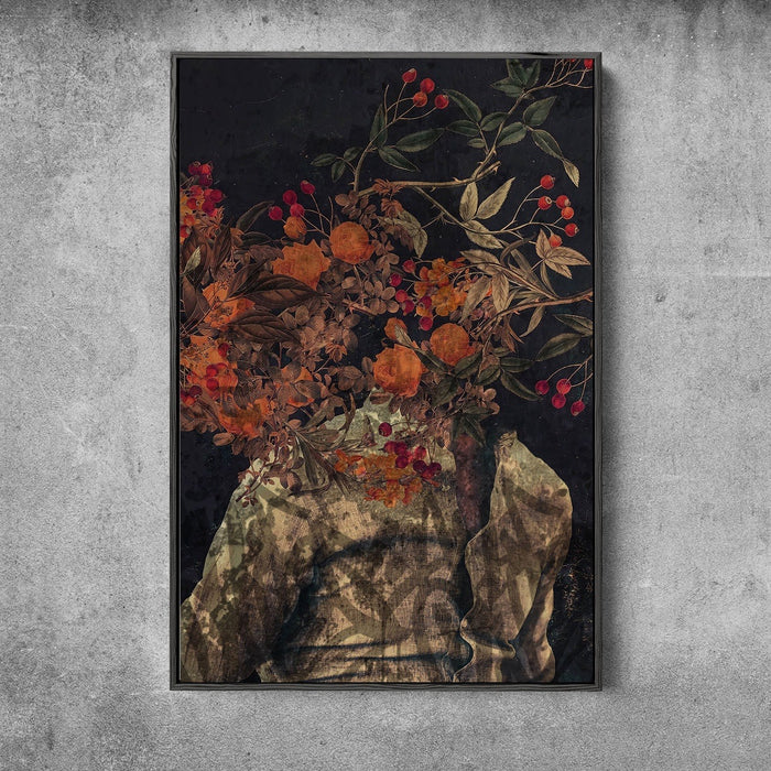 Floral Fusion: Flower Head Graffiti Art
