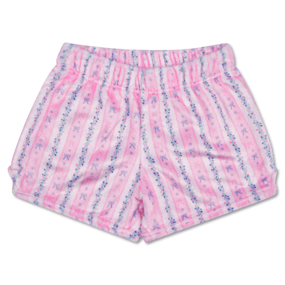 Floral Stripes Plush Shorts by Iscream at Confetti Gift and Party Tuscaloosa Alabama