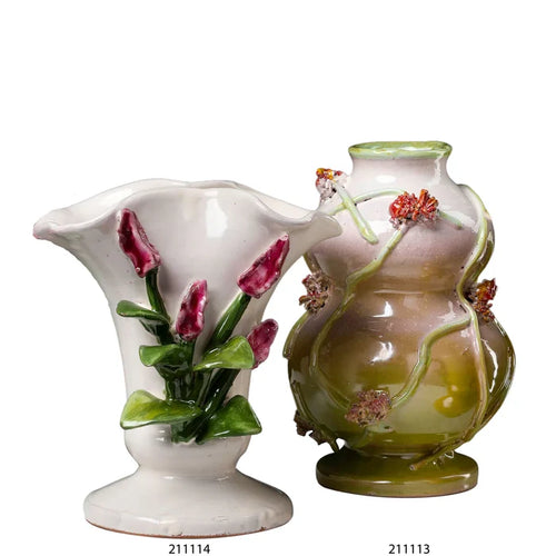 Floral Vase - Pink Tulips