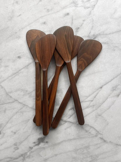 Four Leaf Wood Shop - Flat Line - Modern Spatula - Walnut Wood