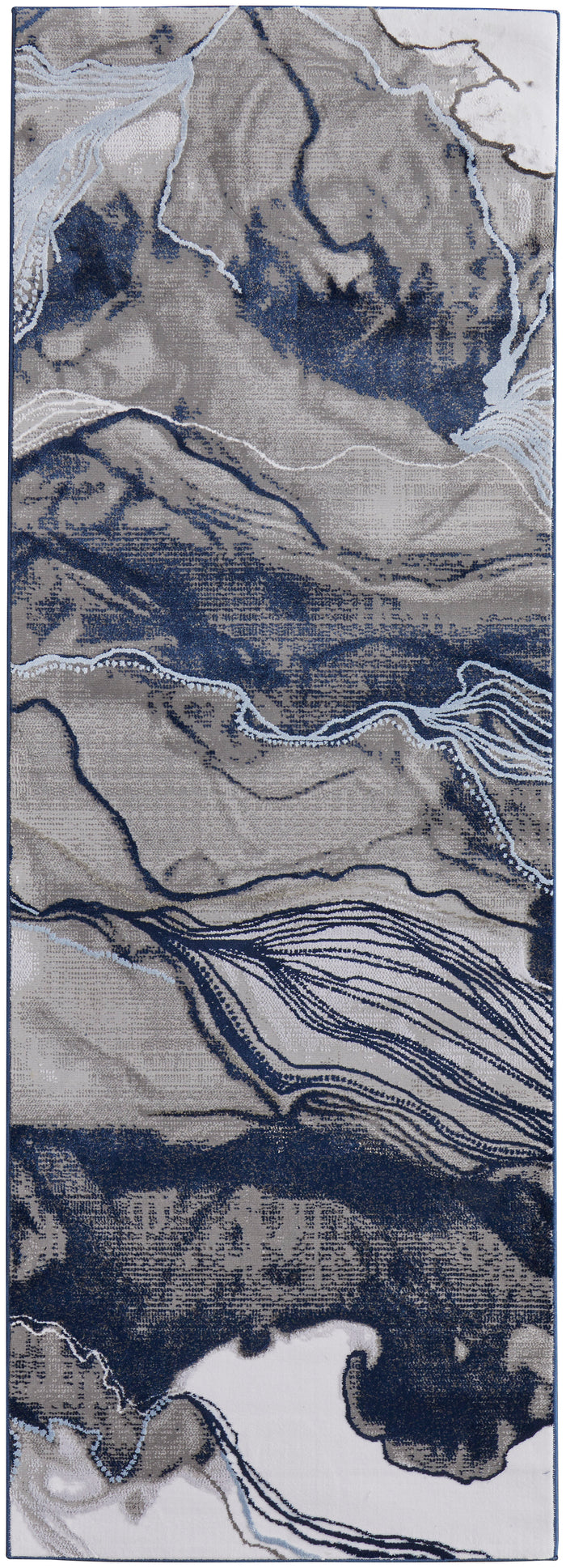 lifestyle The Rug Corner Feizy Gaspar Modern Abstract - Blue/Gray/Ivory  Gaspar Modern Abstract - Blue/Gray/Ivory