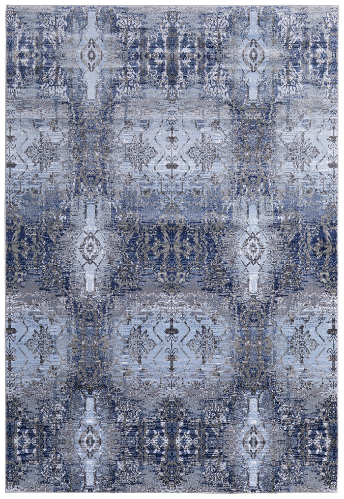 The Rug Corner Feizy Gaspar Modern Damask - Blue/Gray/Taupe  Gaspar Modern Damask - Blue/Gray/Taupe
