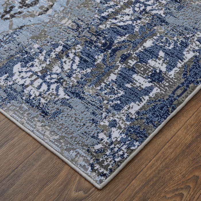 The Rug Corner Feizy Gaspar Modern Damask - Blue/Gray/Taupe  Gaspar Modern Damask - Blue/Gray/Taupe
