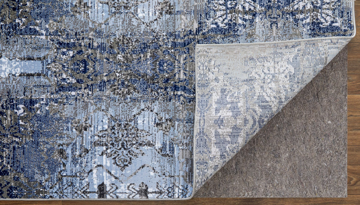 The Rug Corner Feizy Gaspar Modern Damask - Blue/Gray/Taupe  Gaspar Modern Damask - Blue/Gray/Taupe