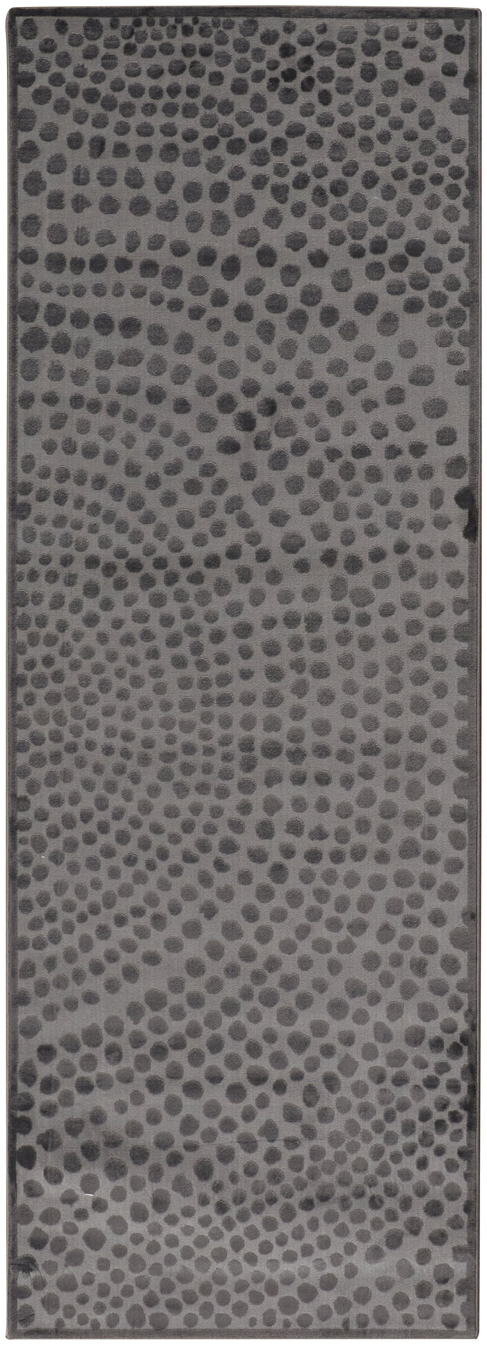 lifestyle The Rug Corner Feizy Gaspar Modern Polka Dots - Gray/Silver/Ivory  Gaspar Modern Polka Dots - Gray/Silver/Ivory