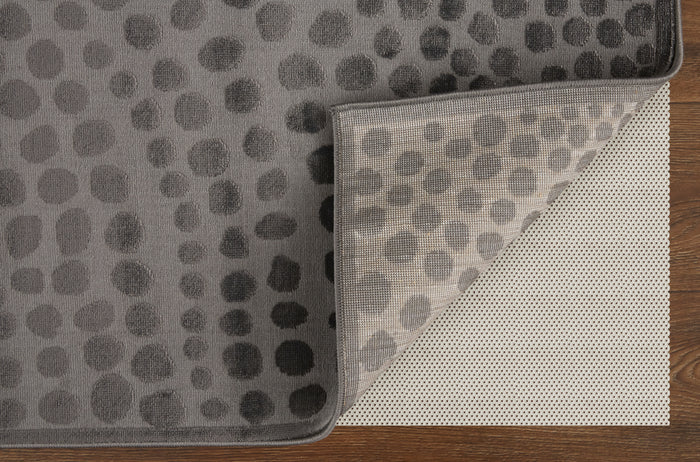 The Rug Corner Feizy Gaspar Modern Polka Dots - Gray/Silver/Ivory  Gaspar Modern Polka Dots - Gray/Silver/Ivory