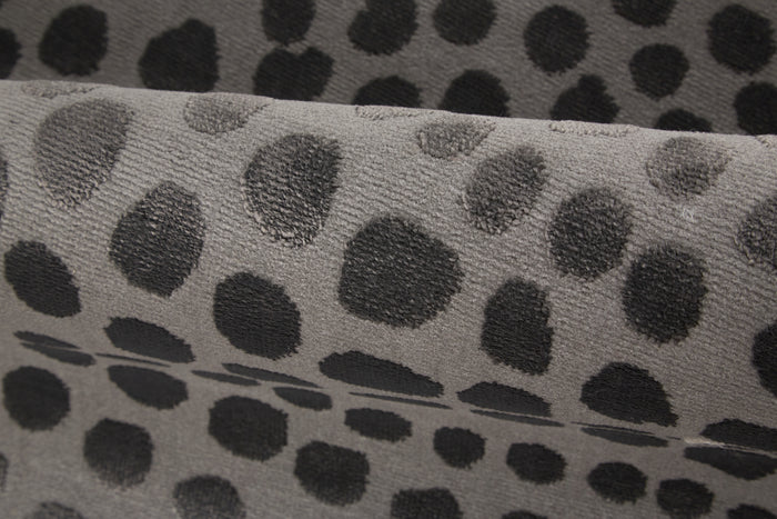 The Rug Corner Feizy Gaspar Modern Polka Dots - Gray/Silver/Ivory  Gaspar Modern Polka Dots - Gray/Silver/Ivory