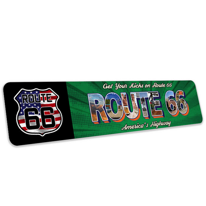 Get Your Kicks Route 66 Sign
