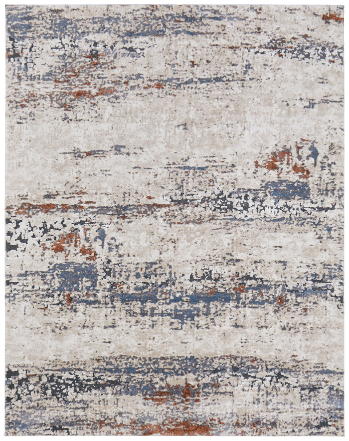 The Rug Corner Feizy Gilmore Modern Abstract - Ivory/Blue/Gray