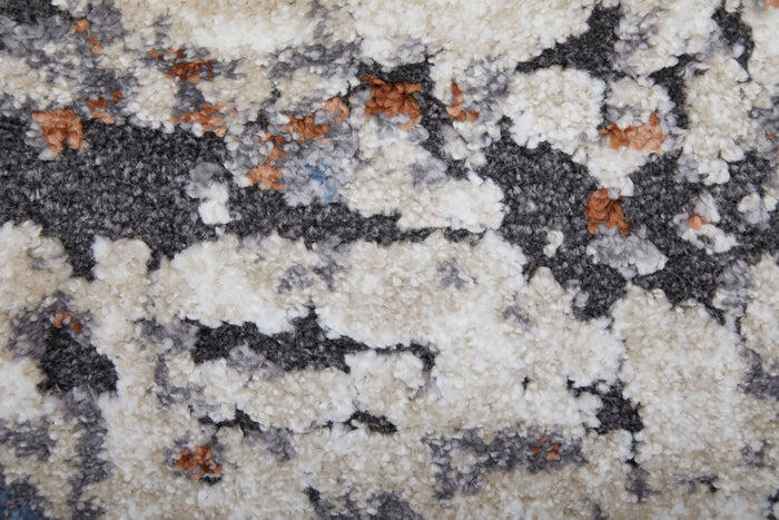 The Rug Corner Feizy Gilmore Modern Abstract - Ivory/Blue/Gray