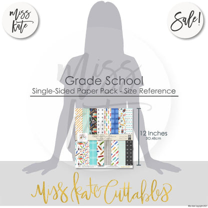 Grade School - Paper Pack Single Sided 12X12 (Ss)