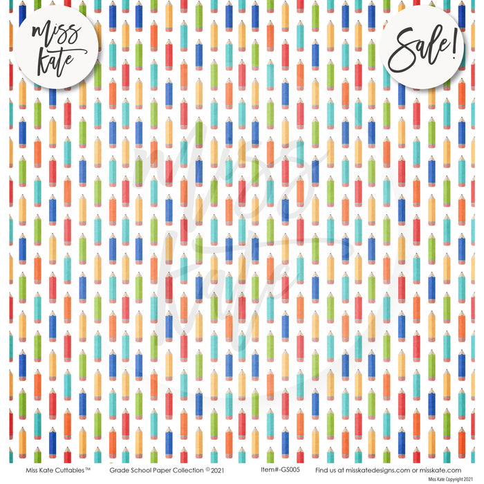 Grade School - Paper Pack Single Sided 12X12 (Ss)