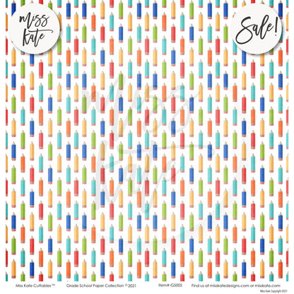 Grade School - Paper Pack Single Sided 12X12 (Ss)