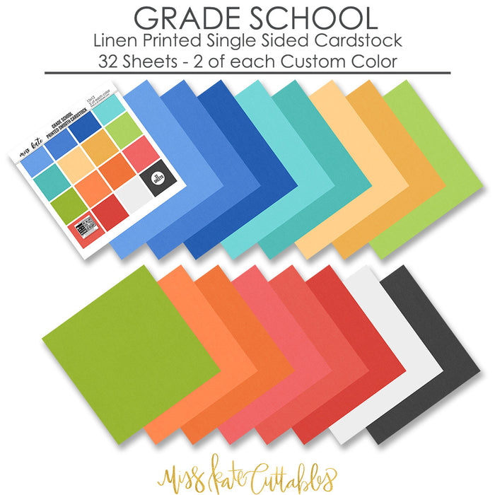 Grade School - Printed Smooth Cardstock Single-Sided