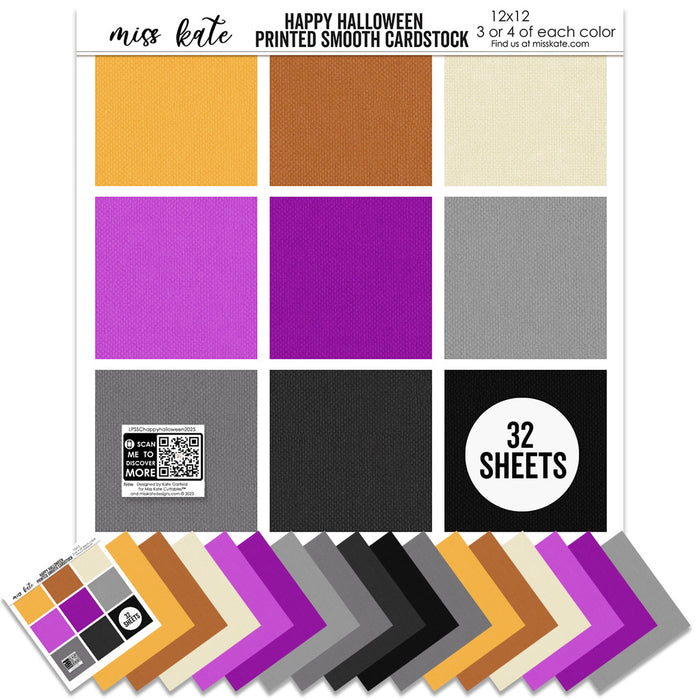 Happy Halloween - Printed Smooth Cardstock Single-Sided