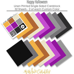 Happy Halloween - Printed Smooth Cardstock Single-Sided