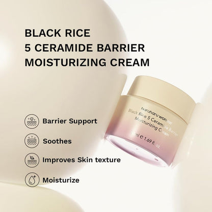 Haruharu Wonder Black Rice 5 Ceramide Barrier Moisturizing Cream - 50ml