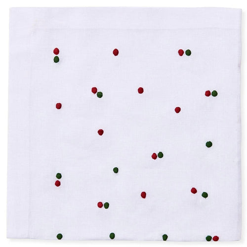 Holiday Scattered Dots Dinner Napkins - Maisonette Shop