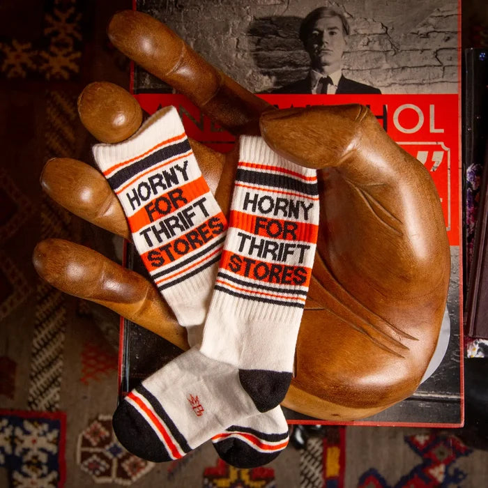 Horny for Thrift Stores Socks