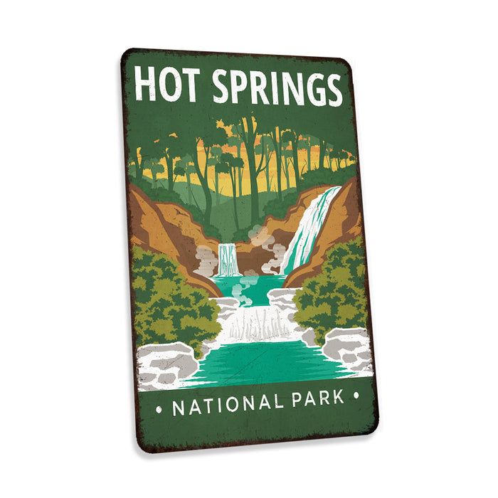 Hot Springs National Park Sign Rustic Looking Wall Decor Cabin Decorative Signs Arkansas