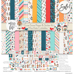 I Love Snow - Paper & Sticker Kit 12X12 (Ds)