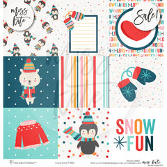 I Love Snow - Paper & Sticker Kit 12X12 (Ds)