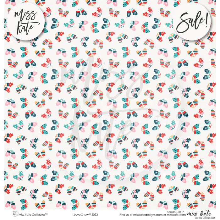 I Love Snow - Paper & Sticker Kit 12X12 (Ds)