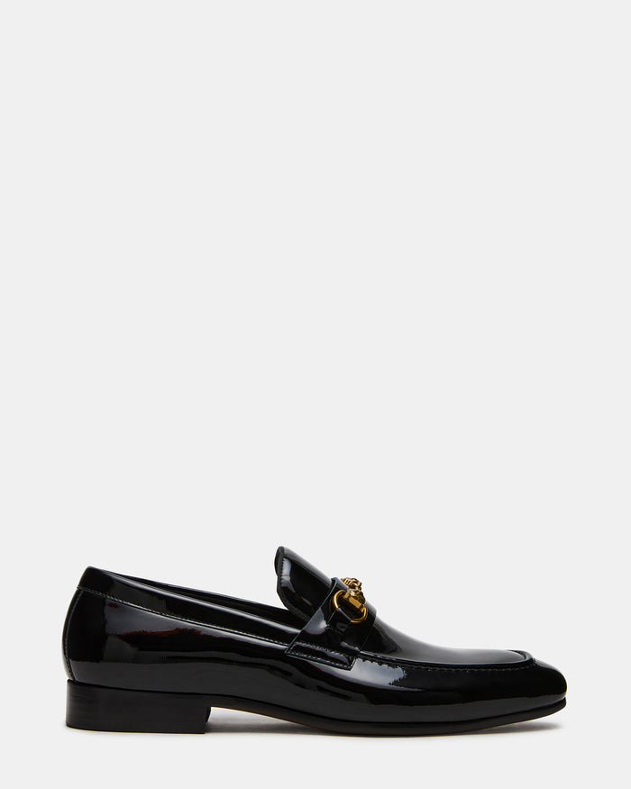 JAKIRO Black Patent Slip-On Dress Men's Loafer | Steve Madden