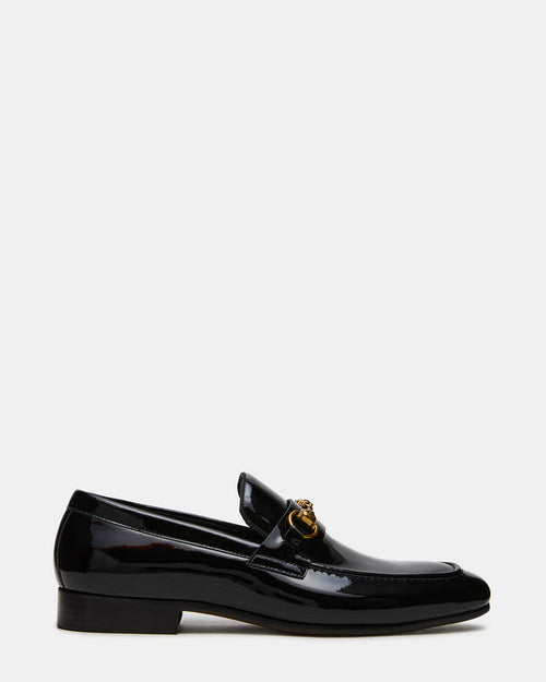 JAKIRO Black Patent Slip-On Dress Men's Loafer | Steve Madden