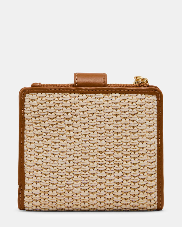 JEM STRAW WALLET LIGHT NATURAL