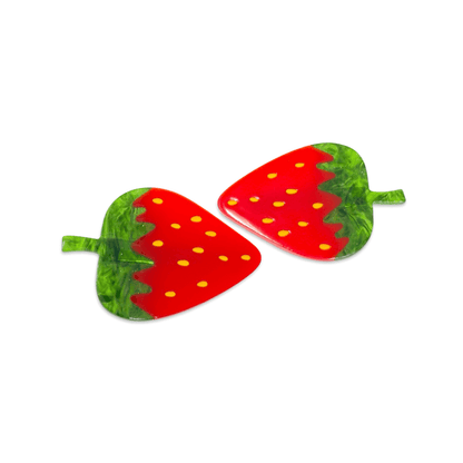 Jenny Lemons Strawberry Alligator Hair Clip Set