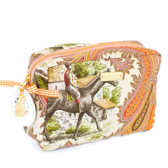 Keeneland Equestrian Marigold Cosmetic Bag - Maisonette Shop