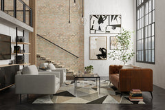 The Rug Corner Feizy Kimball Transitional Abstract - Gray/Black/Brown