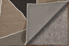 The Rug Corner Feizy Kimball Transitional Abstract - Gray/Black/Brown