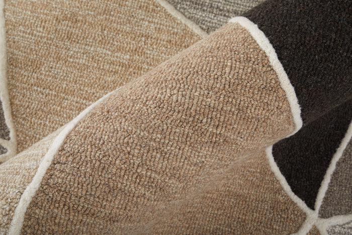 The Rug Corner Feizy Kimball Transitional Abstract - Gray/Black/Brown