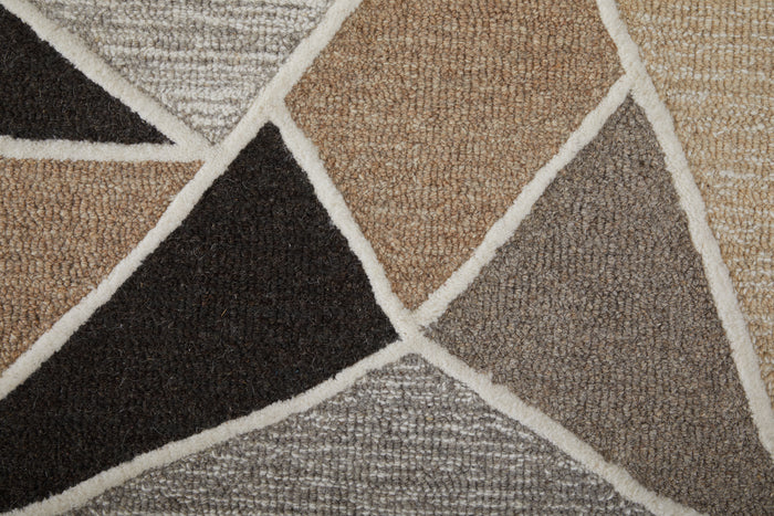 The Rug Corner Feizy Kimball Transitional Abstract - Gray/Black/Brown
