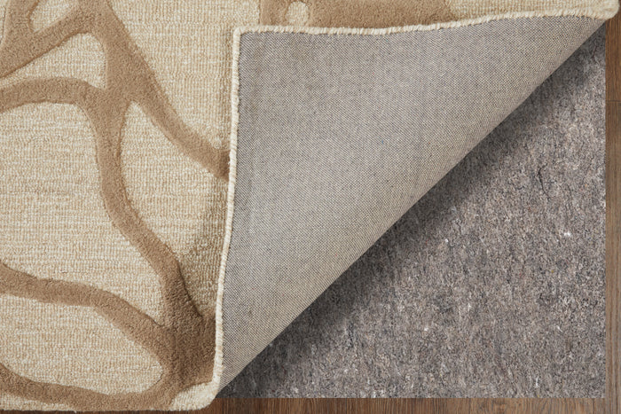 The Rug Corner Feizy Kimball Transitional Abstract - Ivory/Brown/Tan