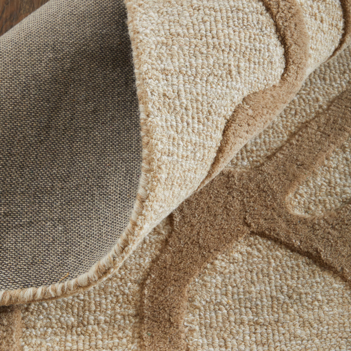 The Rug Corner Feizy Kimball Transitional Abstract - Ivory/Brown/Tan