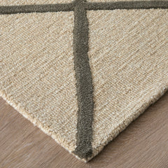 The Rug Corner Feizy Kimball Transitional Trellis & Lattice - Ivory/Gray/Tan