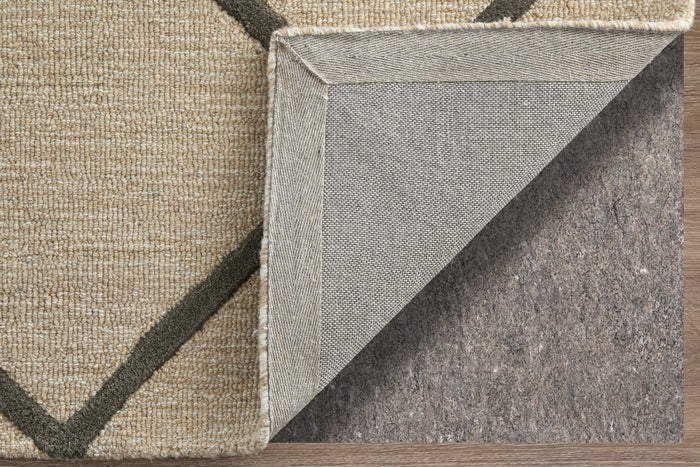 The Rug Corner Feizy Kimball Transitional Trellis & Lattice - Ivory/Gray/Tan