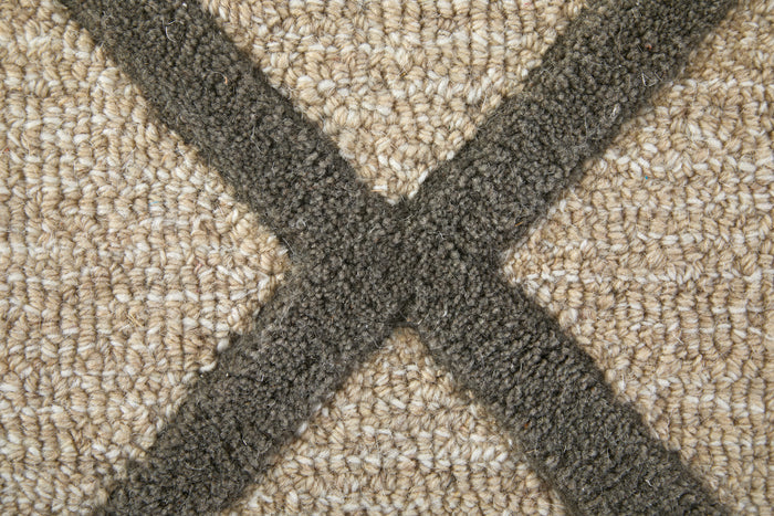 The Rug Corner Feizy Kimball Transitional Trellis & Lattice - Ivory/Gray/Tan