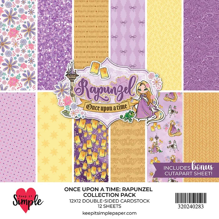 KISS Collection Paper Pack and Ephemera Die Cuts Princess Rapunzel