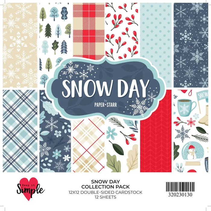 KISS Collection Paper Pack and Ephemera Die Cuts Snow Day