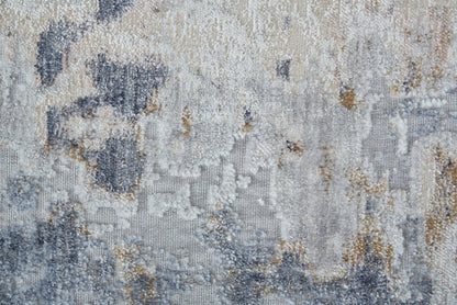 The Rug Corner Feizy Laina Transitional Abstract - Ivory/Gray/Blue  Laina Transitional Abstract - Ivory/Gray/Blue