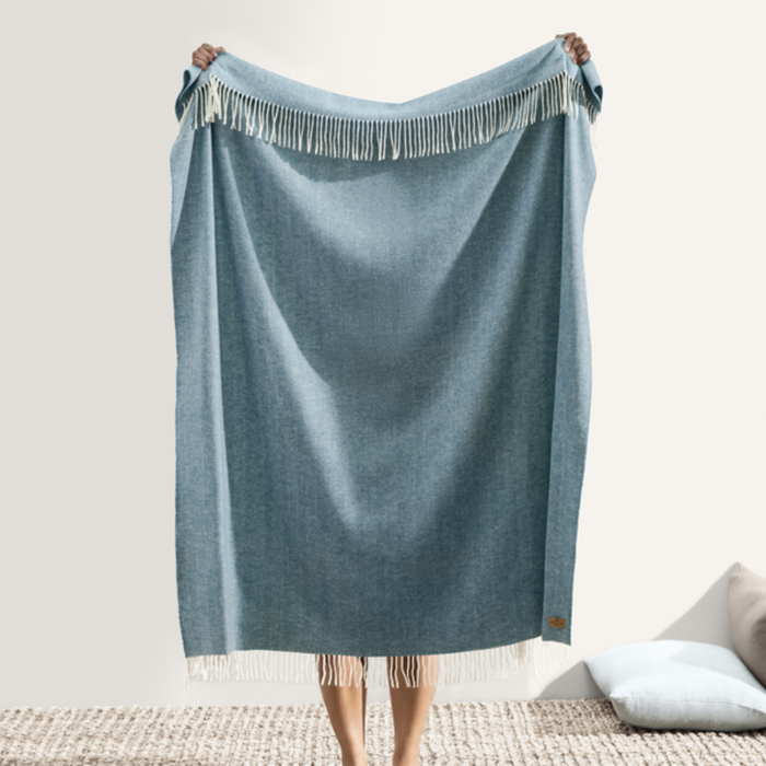 Lake Herringbone Throw