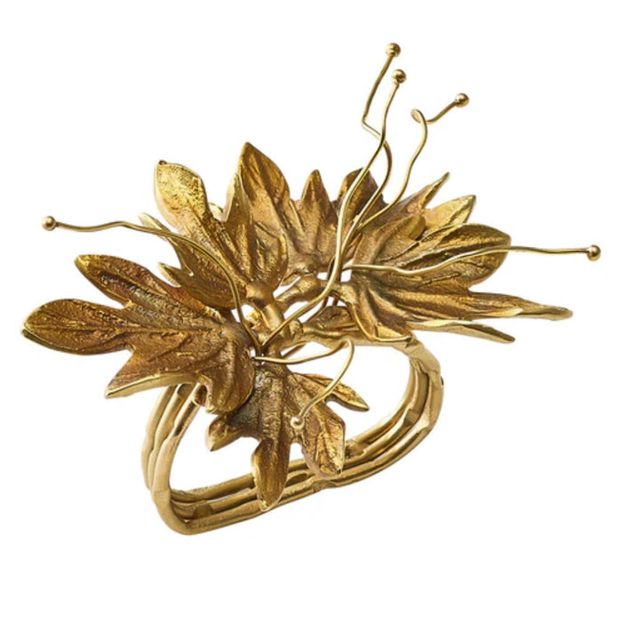 Laurel Leaf Gold Napkin Ring - Maisonette Shop