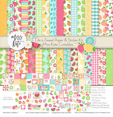 Life is Sweet- Paper & Sticker Kit