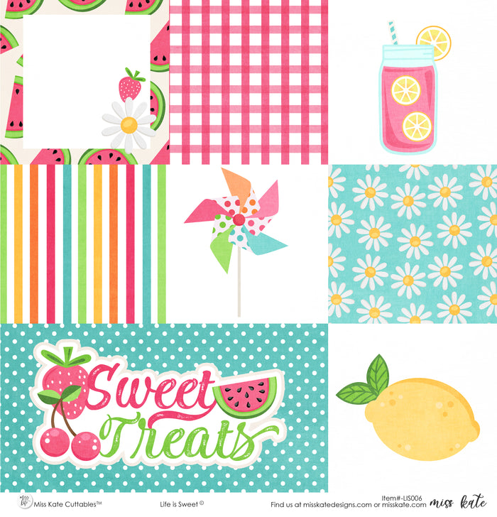 Life is Sweet- Paper & Sticker Kit