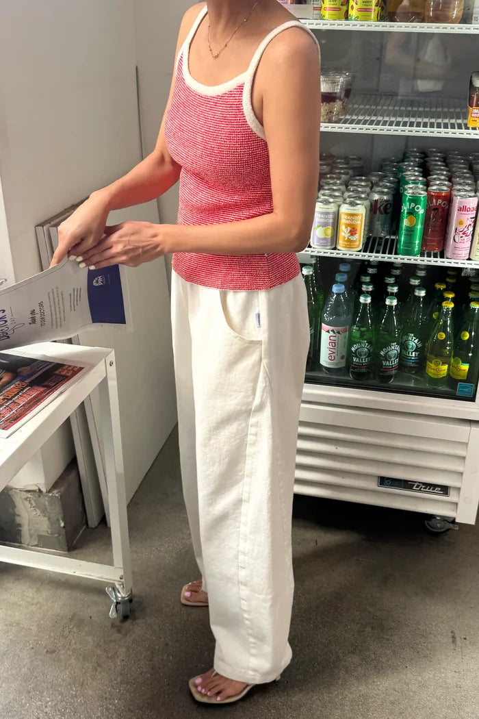Lily Sweater Cami | Red Stripe - Le Bon Shoppe