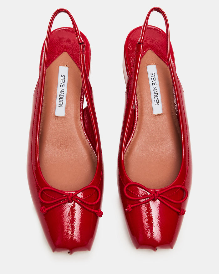 LOVED RED CRINKLE PATENT